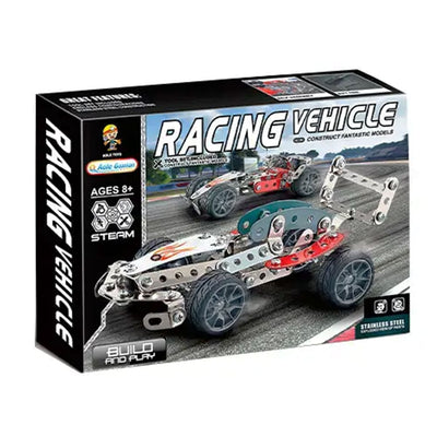 Modèles de construction en acier de véhicules de course STEAM 105 pièces