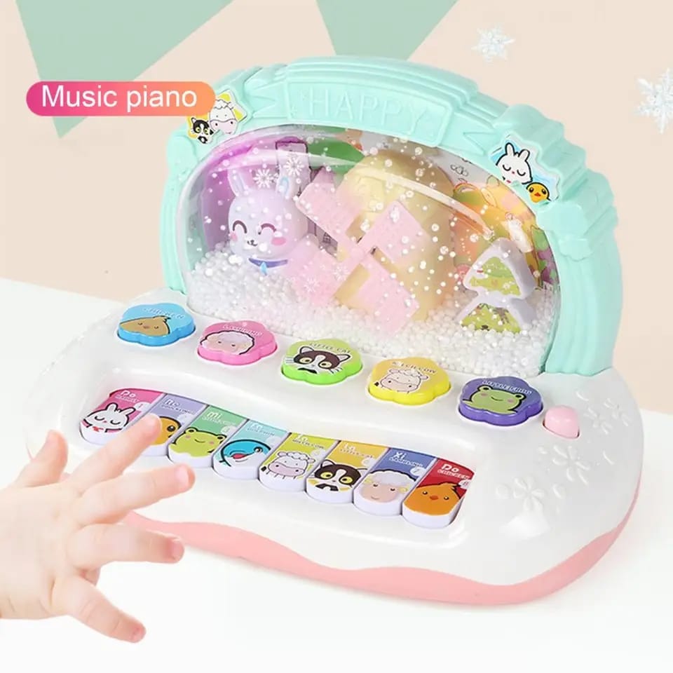 Kit de piano bébé animal flocon de neige lumineux - 349