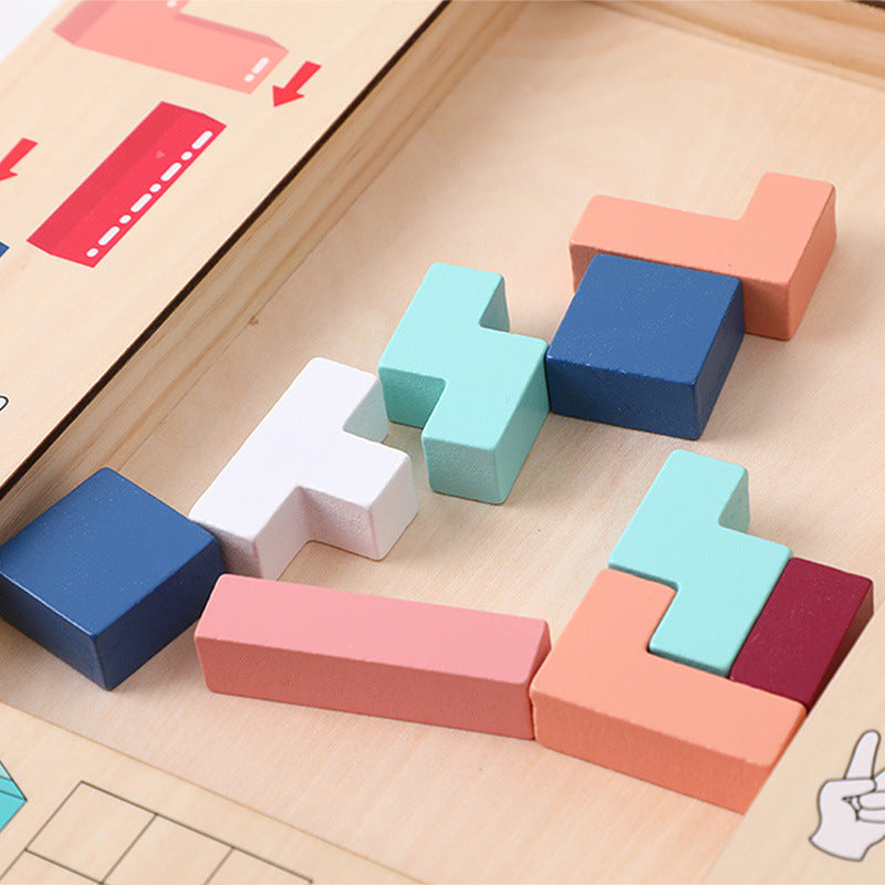 Magic Cube Tablero de Rompecabezas 2 en 1