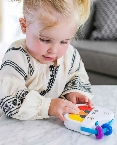 Fidtoy 3-in-1 Educational Music Enlightenment Rattle Series, Baby Musical Rattle Set with Lights, Piano Drum Tambourine Sensory Toy for 12+ Months