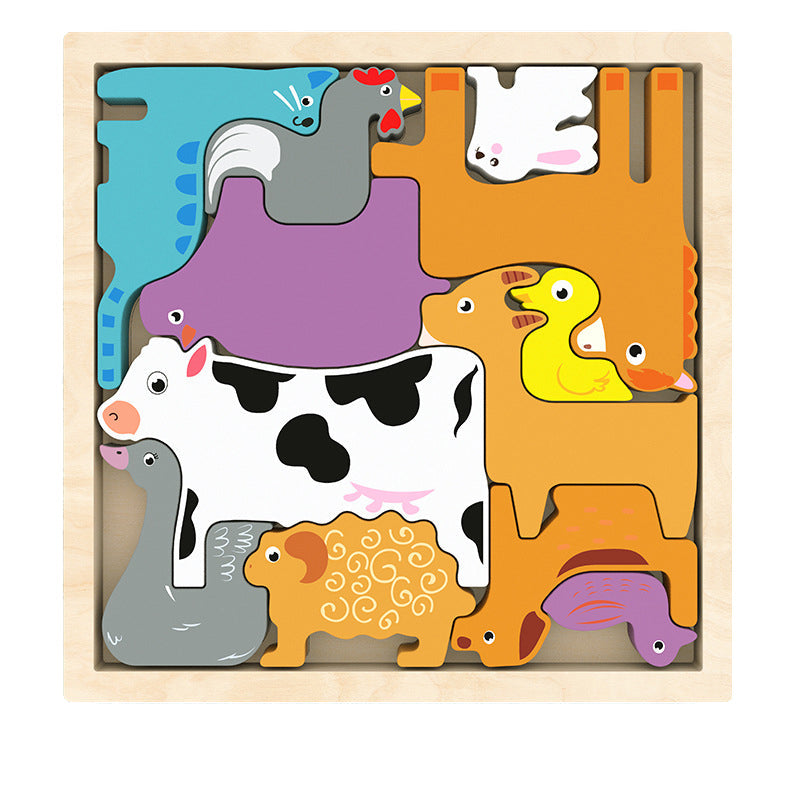 Fidtoy Montessori Shape Puzzle