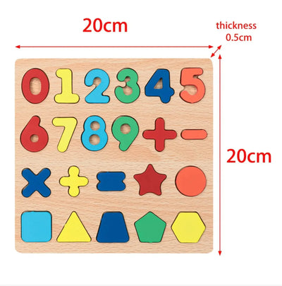 Números 3D 0 - 9 Formas Matemáticas