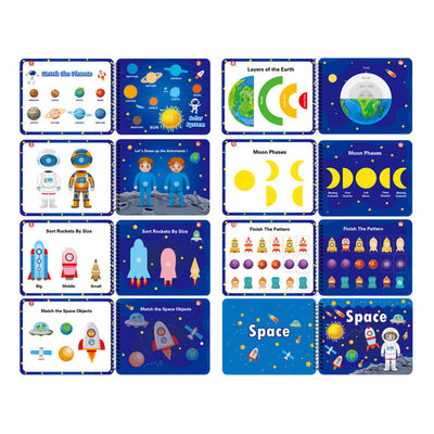 Ilustraciones de aprendizaje temprano Iluminación Juegos de comida Libro plegable