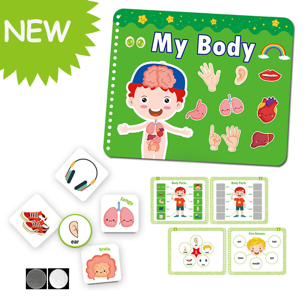Ilustraciones de aprendizaje temprano Iluminación Juegos de comida Libro plegable