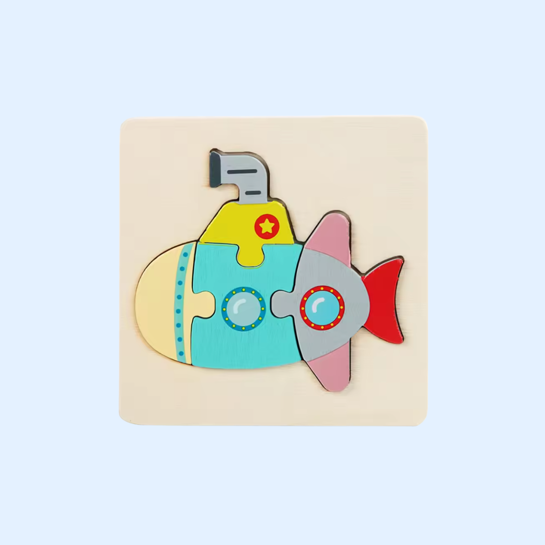 Fidtoy Puzzle en bois Forme et apprentissage Montessori pour les tout-petits