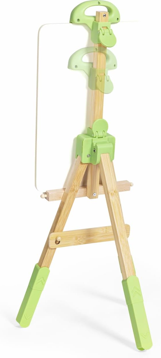 Fidtoy Bamboo Art Easel Set for Kids Portable Drawing Stand