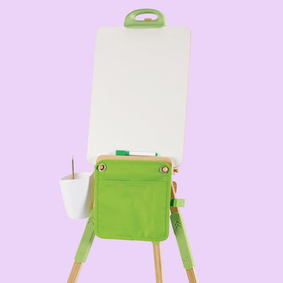 Fidtoy Bamboo Art Easel Set for Kids Portable Drawing Stand