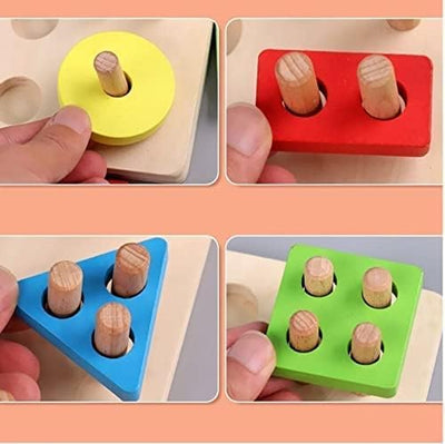 Fidtoy Wooden Magnetic Sorting Fishing Toy for Kids Age 2-6
