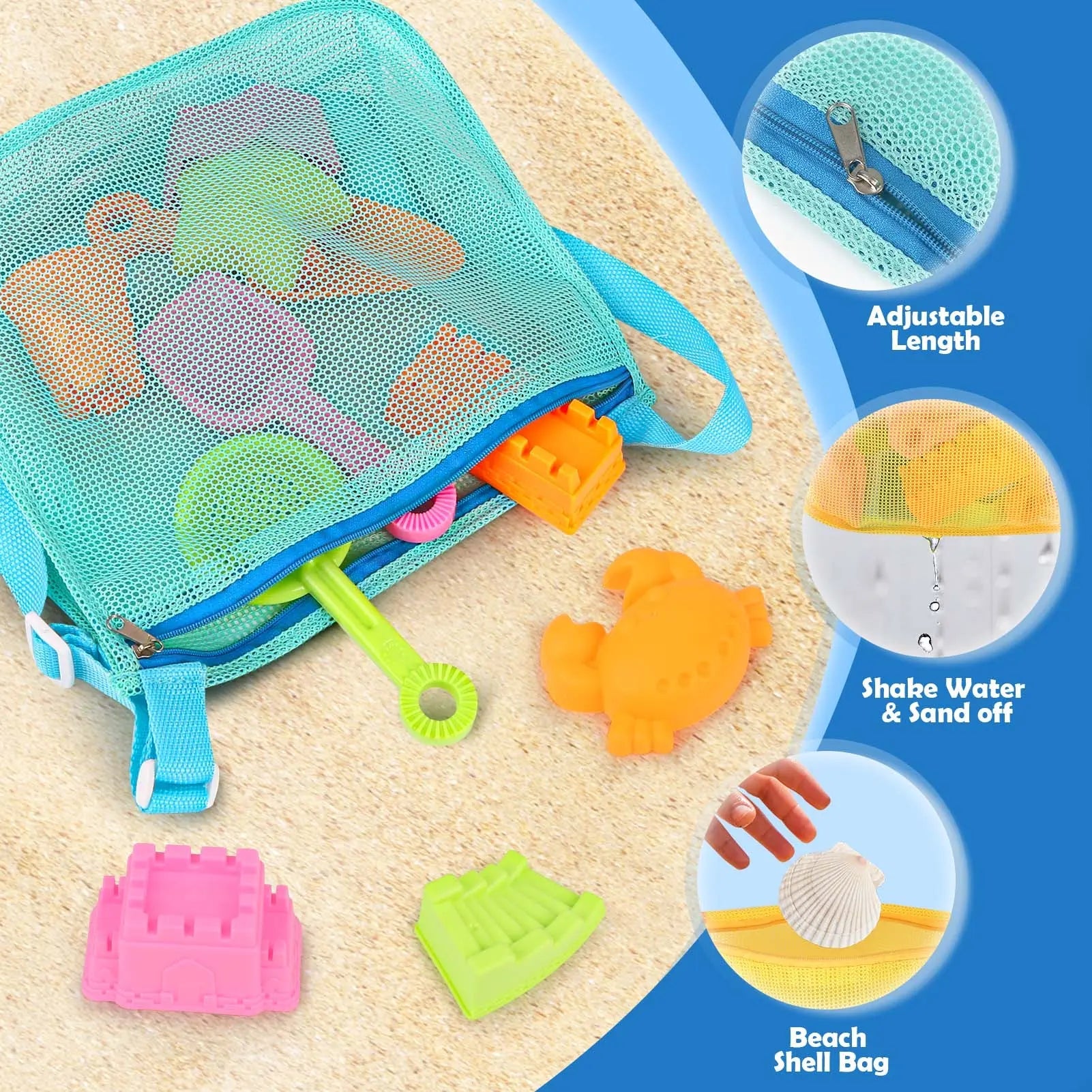 Juego de 30 Juguetes de Playa Plegables para Niños de 3 a 10 Años