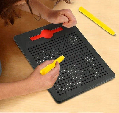 Fidtoy Small Freehand Magpad Drawing Pad with 10 Pattern Cards | Magnetic Drawing Toy