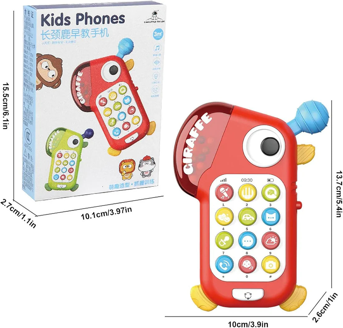 Fidtoy Téléphone jouet sensoriel multi-activités pour bébés