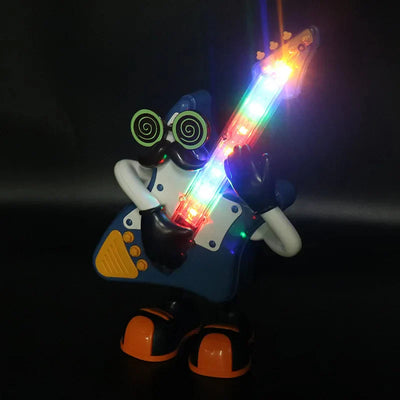 Fidtoy Mr. Rock Jouet Guitare Danseuse avec Lumières et Musique