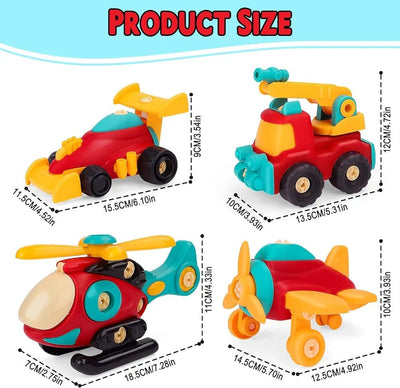 Juego de 2 vehículos para armar DIY, vehículo aleatorio - 82G