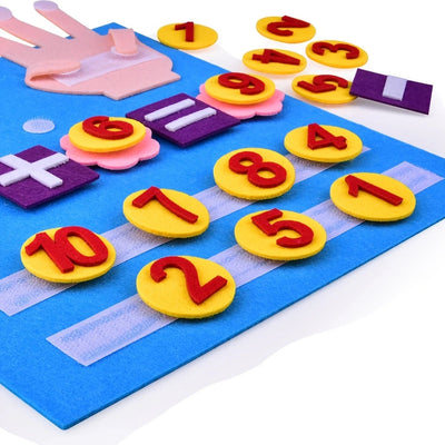 Juguete Educativo de Fieltro con Números para los Dedos para Niños