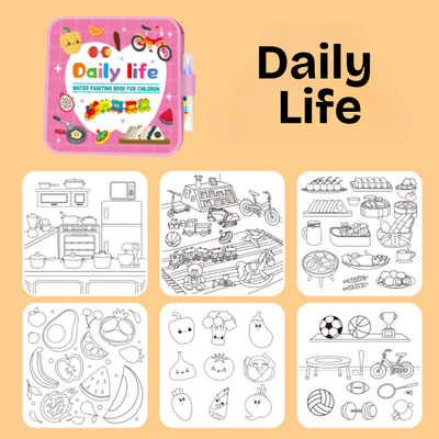 Libro de Colorear Reutilizable con Agua Sin Manchas DoodleDry™