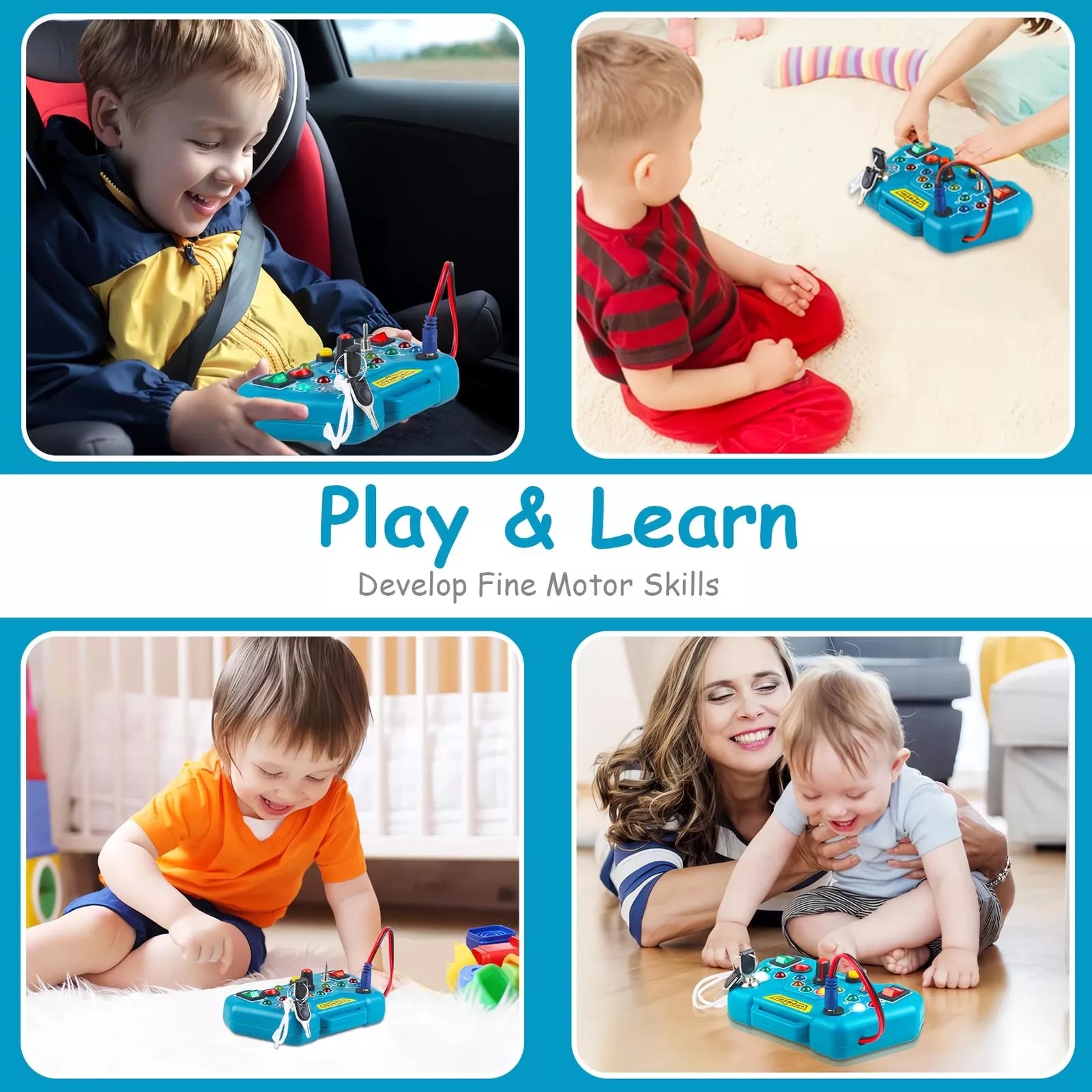 Fidtoy Montessori: Tablero de Actividades para Niños Pequeños