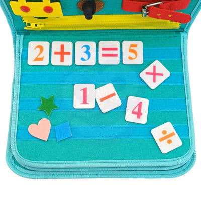 Libro sensorial Montessori Dinosaurio ocupado 4 páginas de doble cara - 071