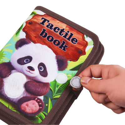 Libro sensorial táctil y de texturas de animales salvajes - 360