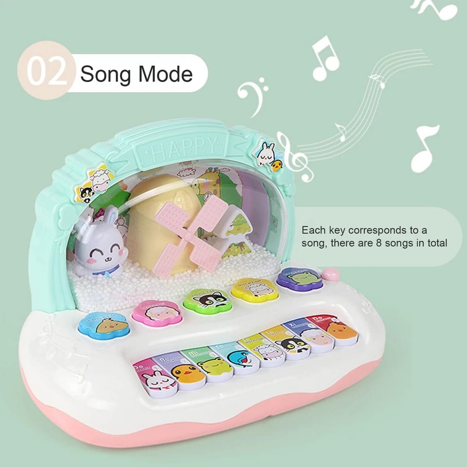 Kit de piano bébé animal flocon de neige lumineux - 349