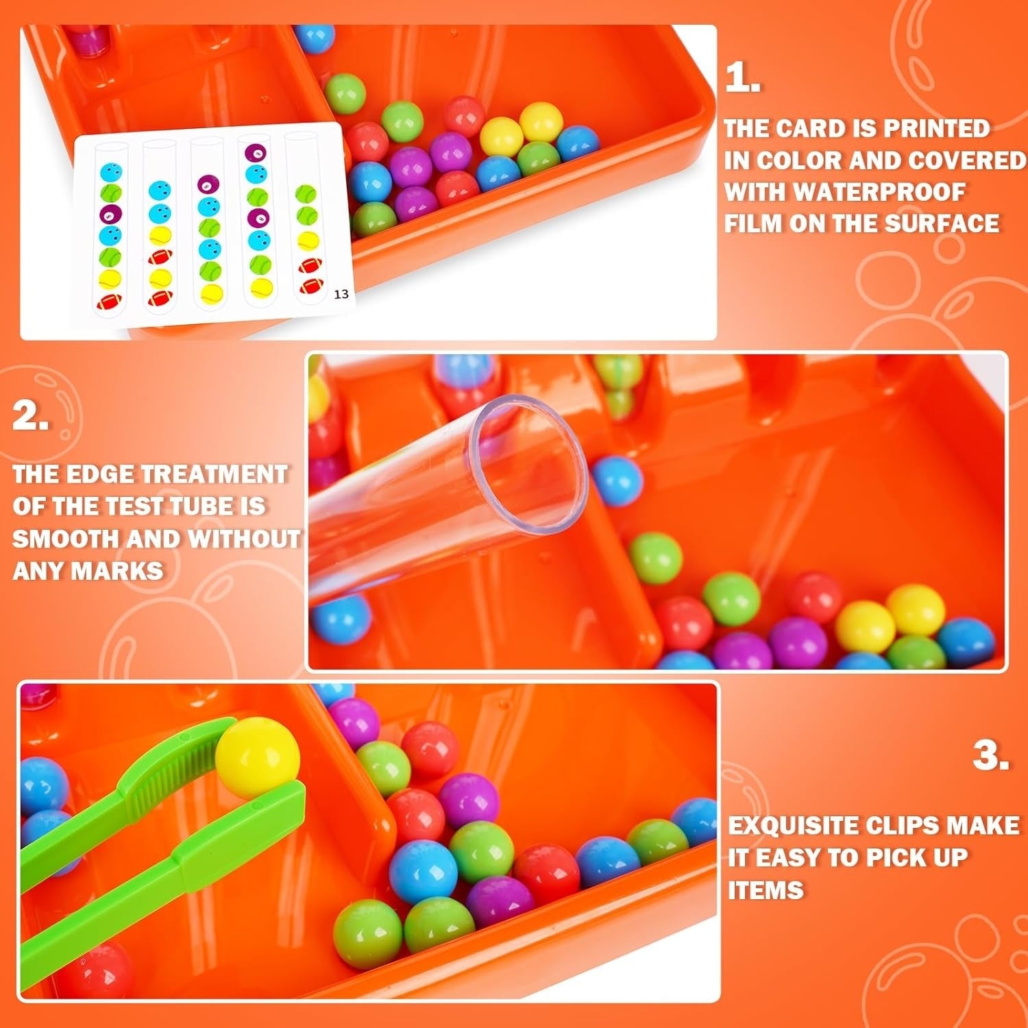 Juego de cuentas de emparejamiento con clasificación de colores - 235
