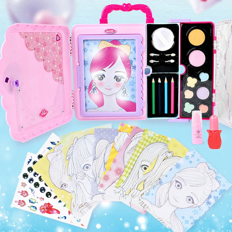 Trousse de Maquillage pour Enfants – Kit d'Art de Peinture Faciale Fantaisie et Amusant