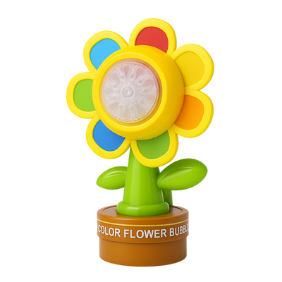 Máquina de burbujas de flores de siete colores