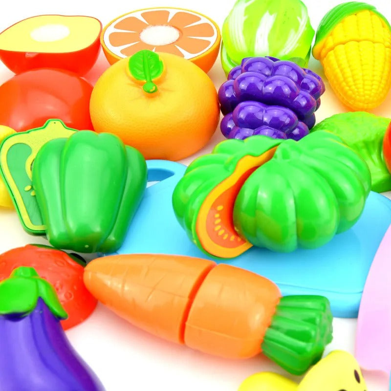 Ensemble de coupe de fruits et légumes en plastique - 12 pièces
