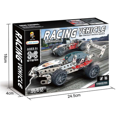 Modèles de construction en acier de véhicules de course STEAM 105 pièces