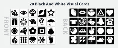 Black & White Sensory Toys for Newborns 0-6M - Early Development Set