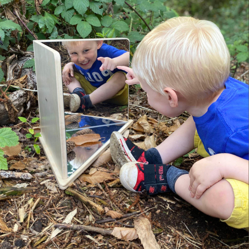 Wooden 4-Way Mirror (Factory 2nd)