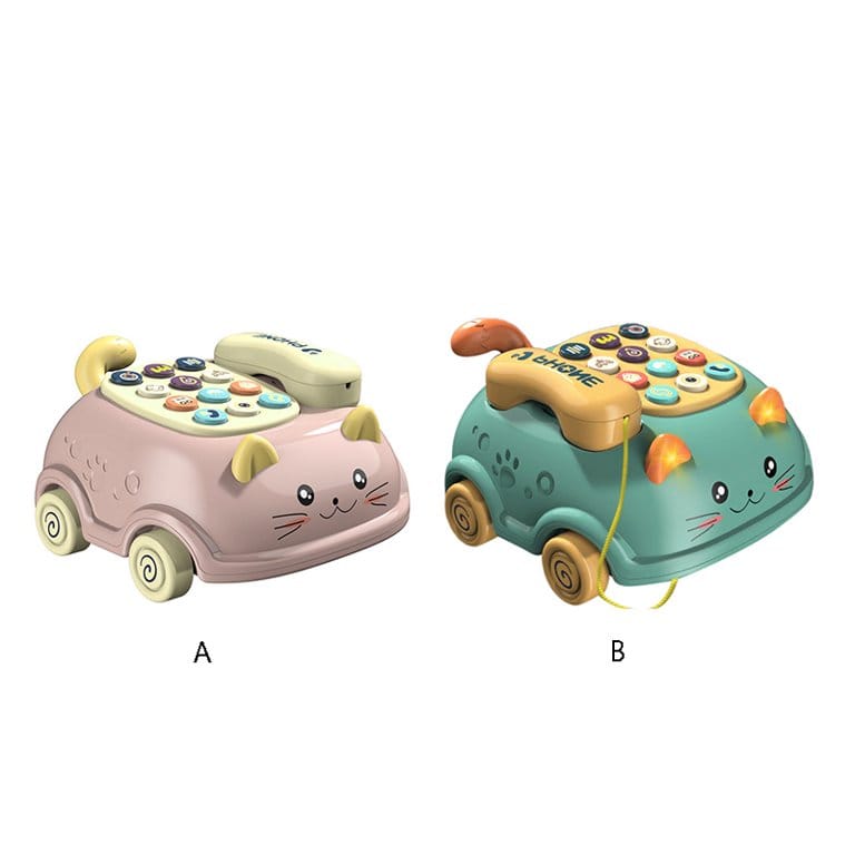 Ensemble de téléphones à tirer pour enfants - Activité d'apprentissage amusante - 215