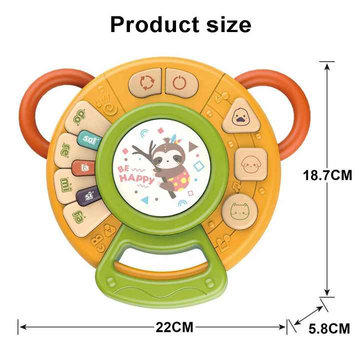 Fidtoy Cute Learning Drumming Musical Piano Toy for Toddlers