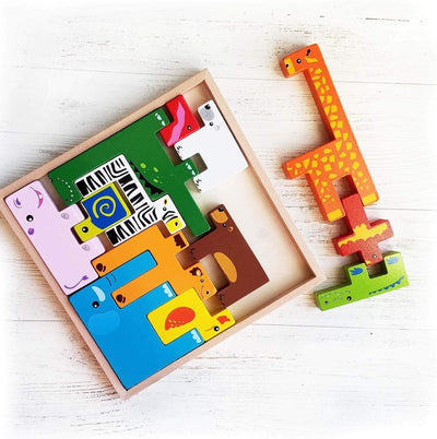 Jeu de société créatif en bois sur le thème des animaux - 298