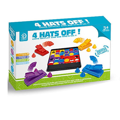 Fidtoy Bouncy Hat Hand Brain Coordination Family Game for Kids – Interactive Tabletop Launcher Game for Hand Eye Coordination, Party Fun & Family Game Night