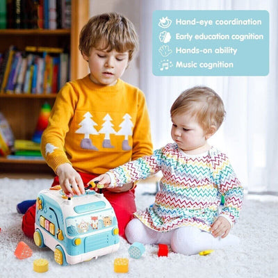 Autobus Fidtoy Musical d'activités avec lumières et sons