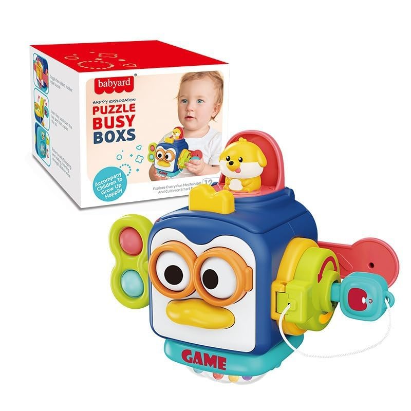 Juguete Cubo de Actividades de Viaje Fidtoy Penguin para Bebés