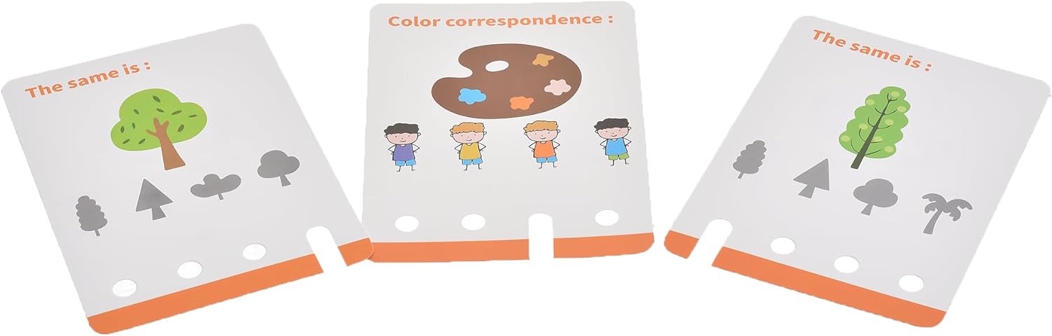 Fidtoy Montessori Activité de Verrouillage avec 40 Cartes Défi