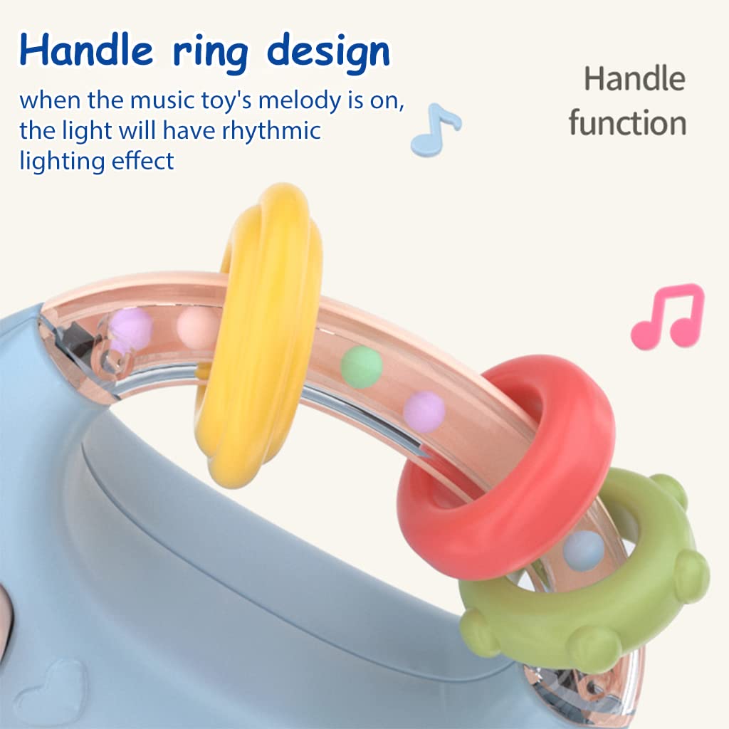 Fidtoy Biberon Musical Lumineux et Anneau de Dentition en Silicone pour Bébé