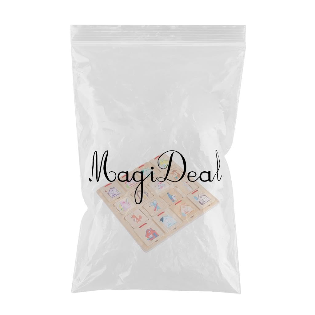 Enakshi® Rompecabezas de combinación de madera para encontrar casas Montessori para niños pequeños | Bebés | Juguetes para bebés | Juguetes de desarrollo para bebés
