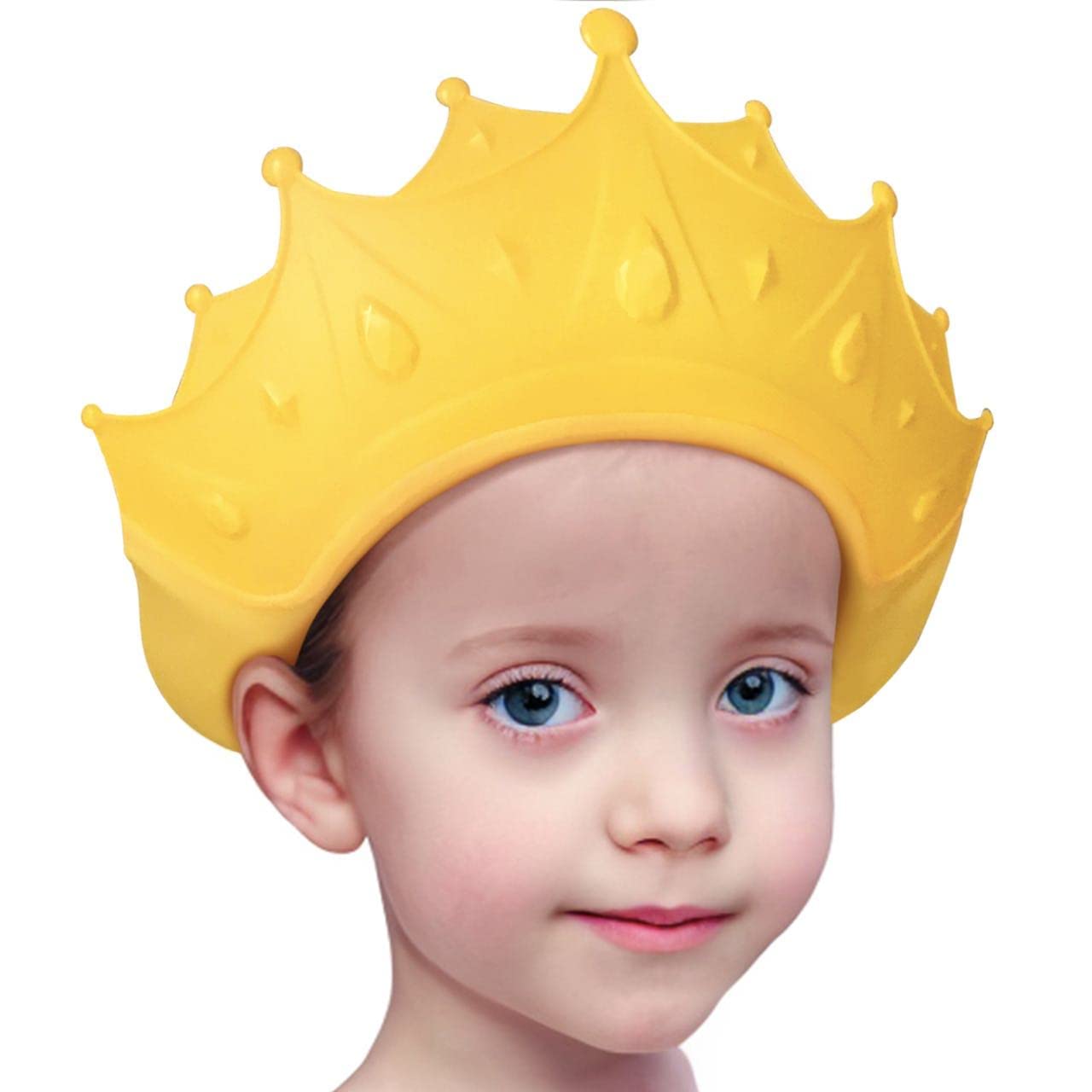 Fidtoy Bonnet de Douche pour Bébé – Visière Couronne Réglable pour la Protection des Yeux et des Oreilles, Plaisir du Bain et de la Nage