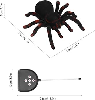 Fidtoy Remote Control Tarantula Spider Toy – Realistic Moving Spider for Kids 8+