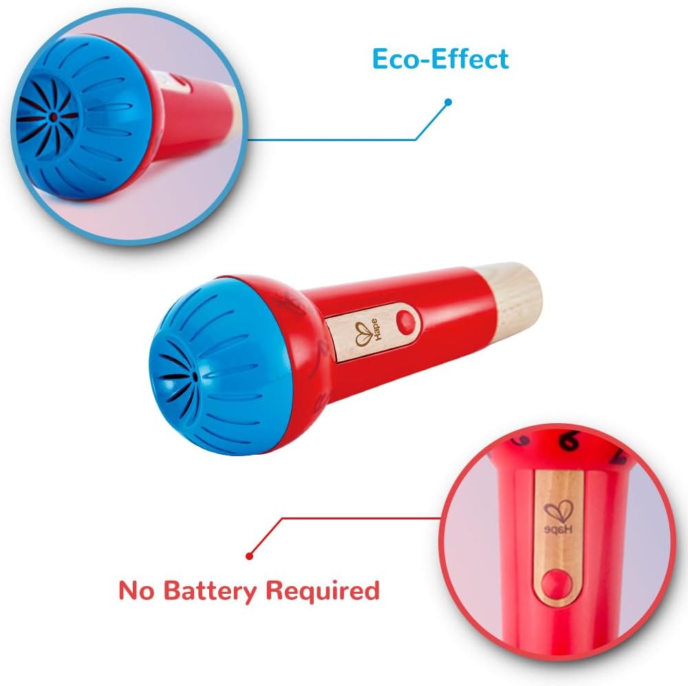 Fidtoy Microphone écho, jouet musical à chanter pour tout-petits