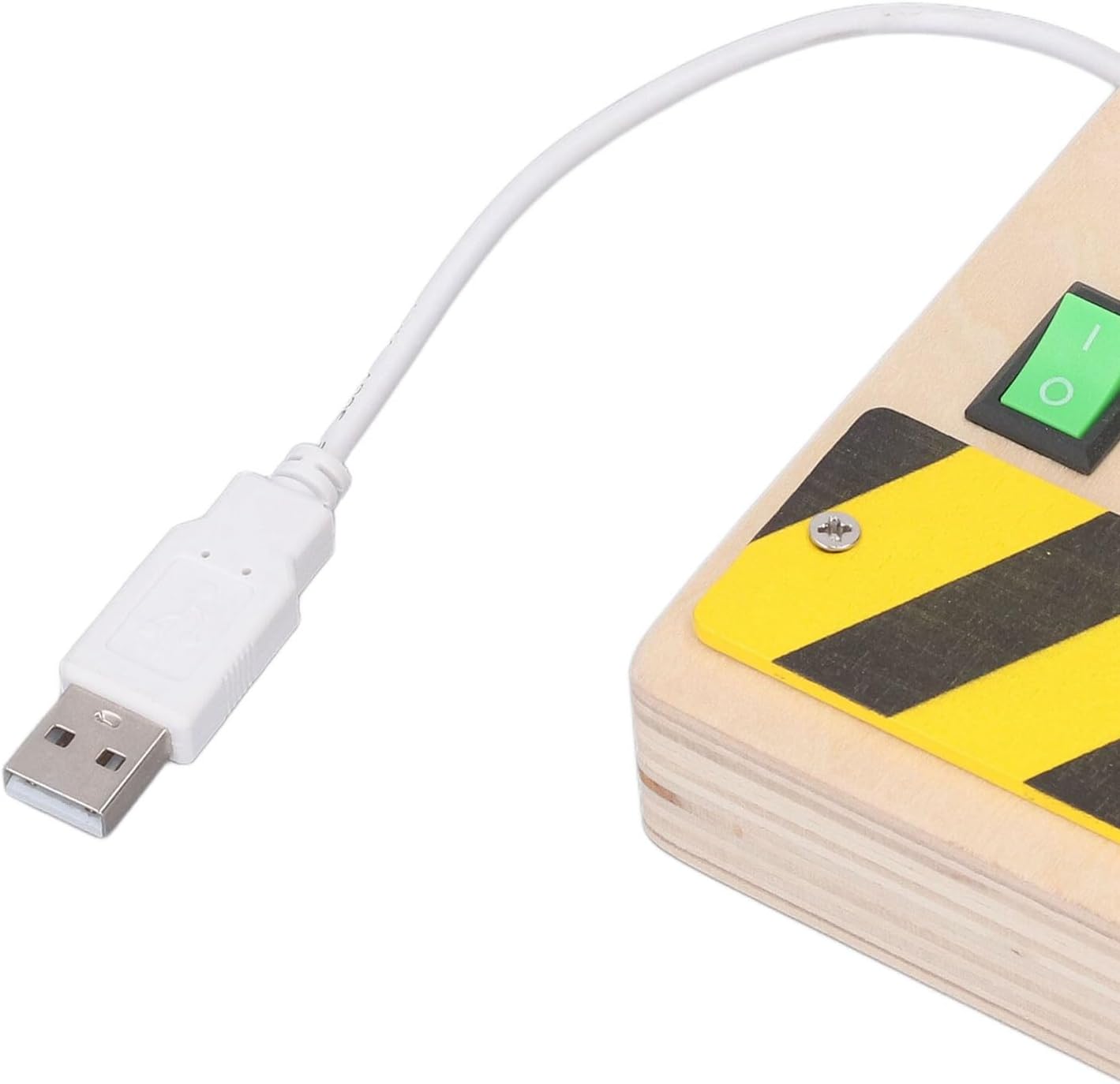 idtoy Tablero de Actividades LED Montessori para Niños Pequeños, Juguete Sensorial de Interruptores de Luz con Cables y Botones para Habilidades Motoras Finas, Juguete Silencioso de Viaje, Regalo