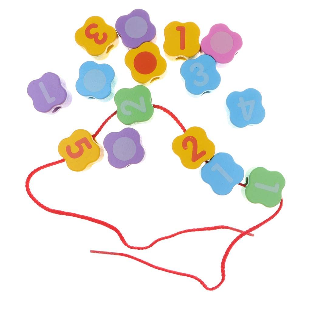 Fidtoy Wooden Balance Block and Lacing Set for Kids