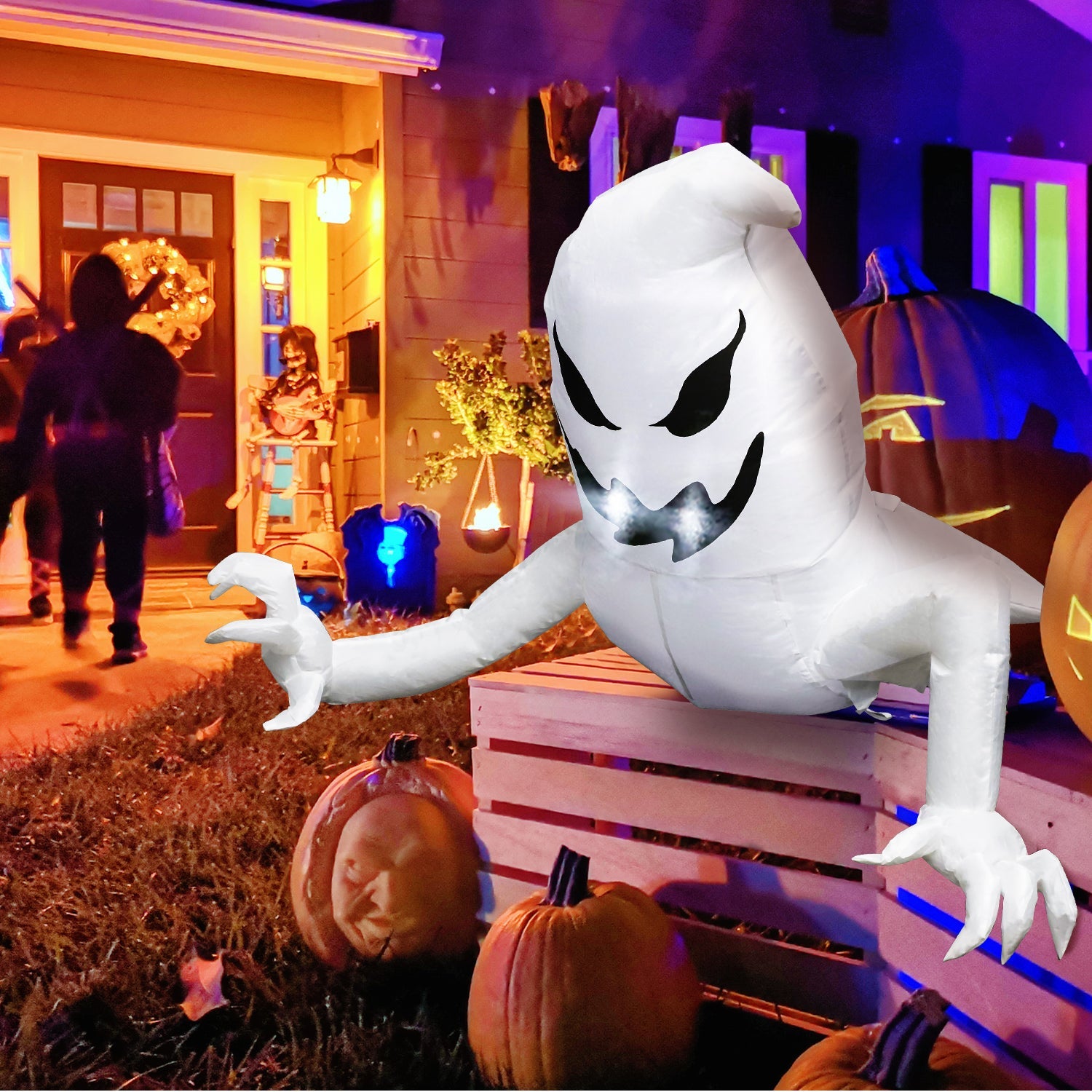 Fidtoy Halloween Inflatable Ghost Decoration for Yard Party Decor