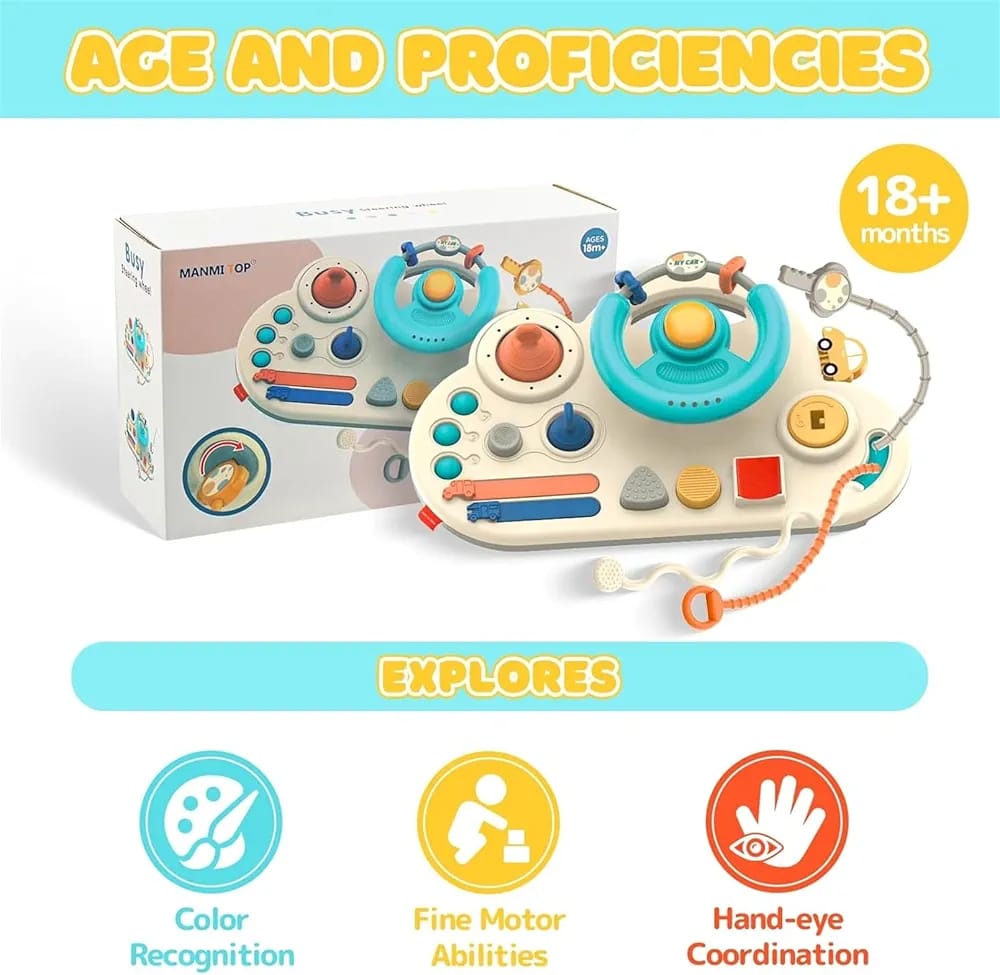 Volante de Actividades Ocupadas para Bebés con Cuerda - 583