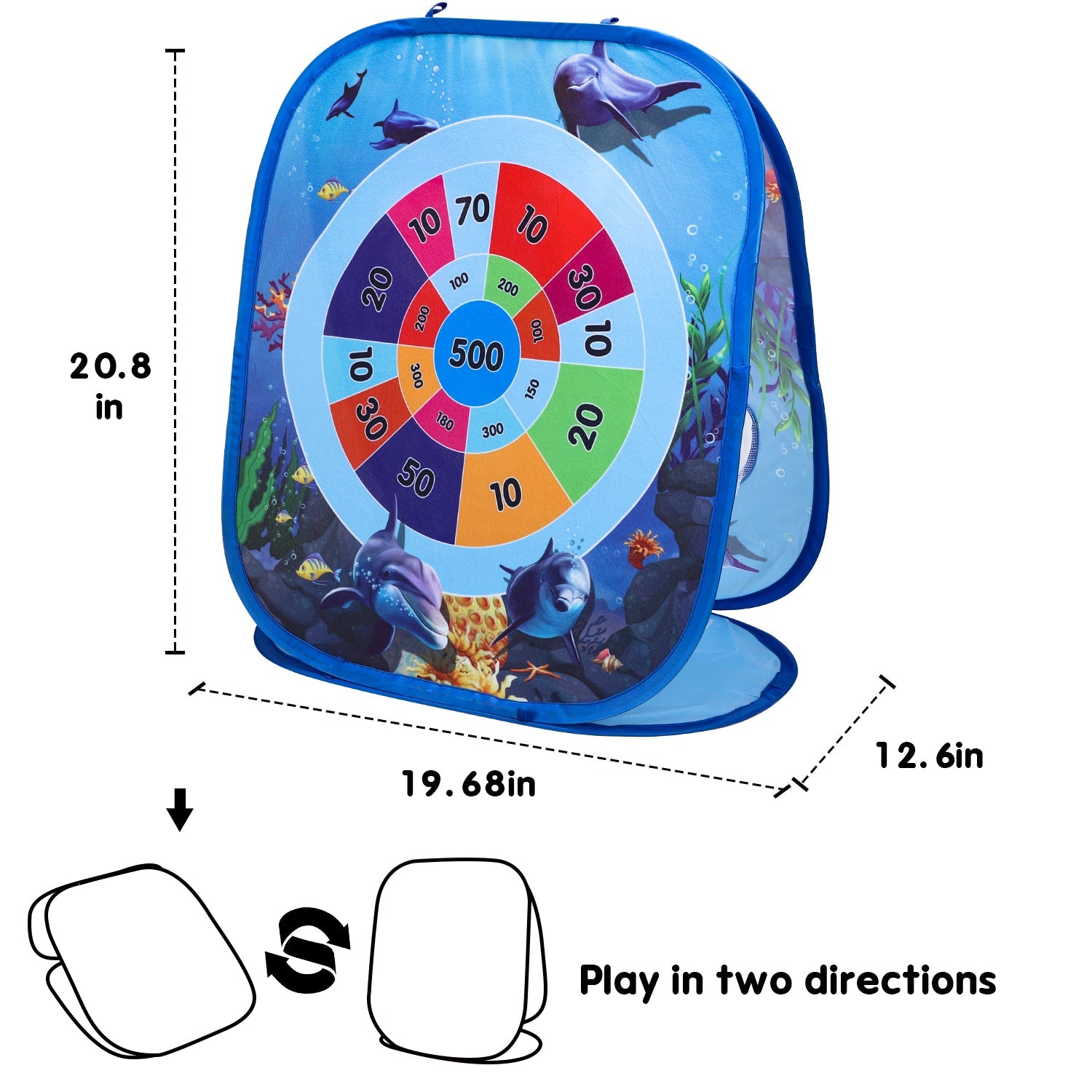 Fidtoy Ocean Bean Bag Toss Game 2 in 1 Outdoor Kids Game