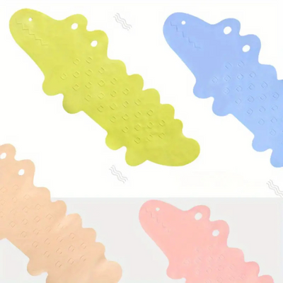 AquaJoy – Antideslizante y Seguro – Alfombra de Baño Infantil Cocodrilo