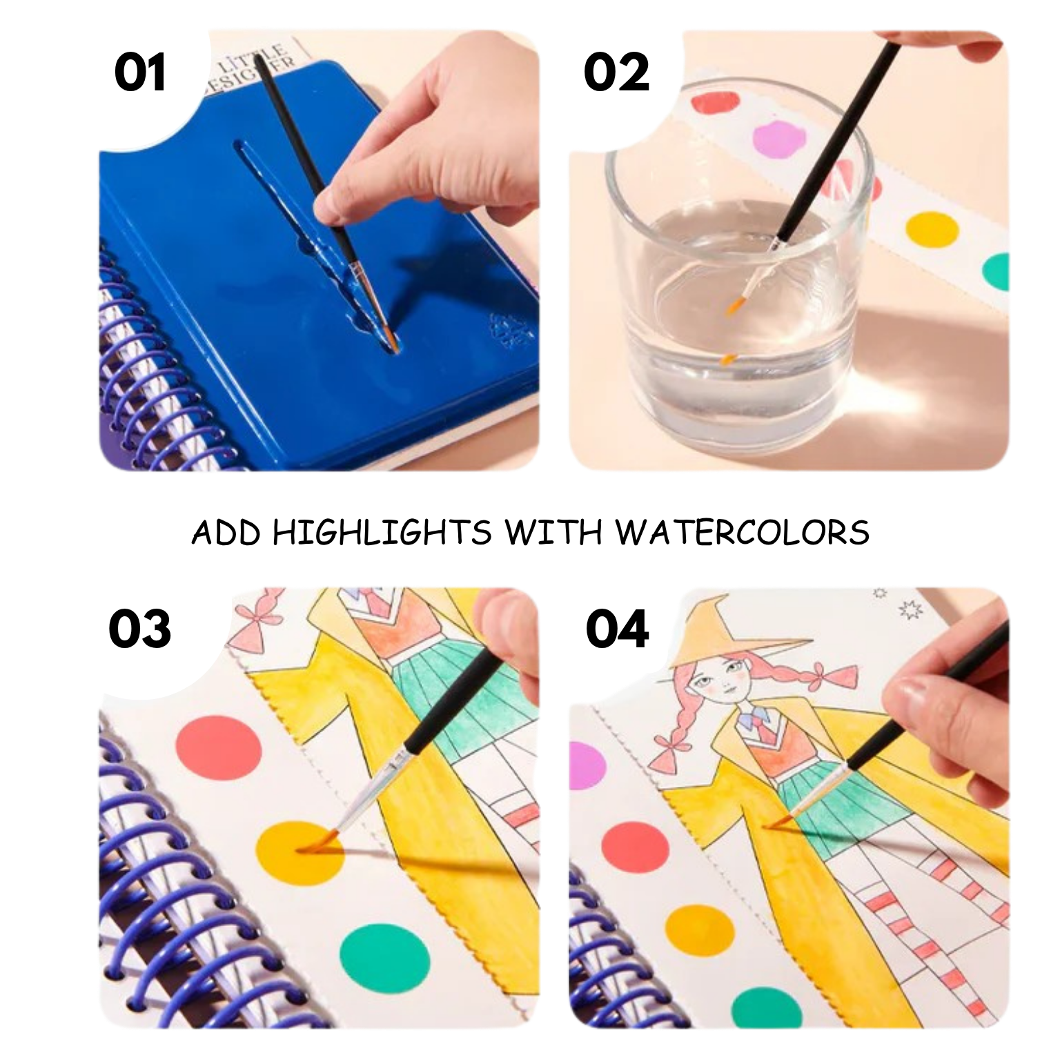 Little Designer - Magic Club | Fashion Design with Fabrics, Accessory stickers, colors