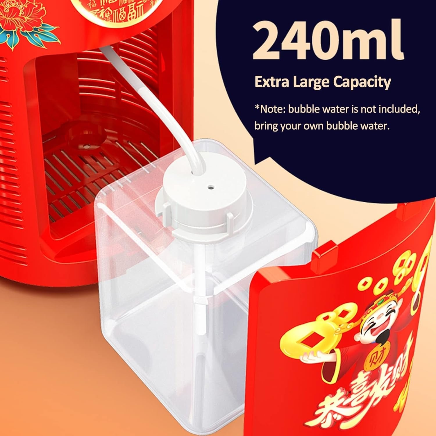 Fidtoy Colorful Lights Electric Automatic Bubble Maker Machine for Kids Outdoor Party Play